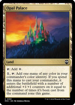Opal Palace (Ripple Foil) (M3C-361) - Commander: Modern Horizons 3 Foil