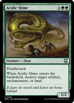 Acidic Slime (Ripple Foil) (M3C-218) - Commander: Modern Horizons 3 Foil