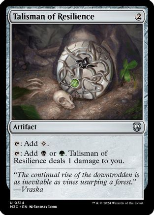 Talisman of Resilience (Ripple Foil) (M3C-314) - Commander: Modern Horizons 3 Foil
