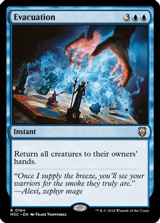Evacuation (Ripple Foil) (M3C-184) - Commander: Modern Horizons 3 Foil