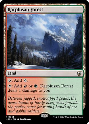 Karplusan Forest (Ripple Foil) (M3C-351) - Commander: Modern Horizons 3 Foil
