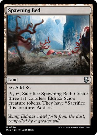 Spawning Bed (Ripple Foil) (M3C-380) - Commander: Modern Horizons 3 Foil