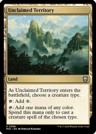 Unclaimed Territory (Ripple Foil) (M3C-399) - Commander: Modern Horizons 3 Foil