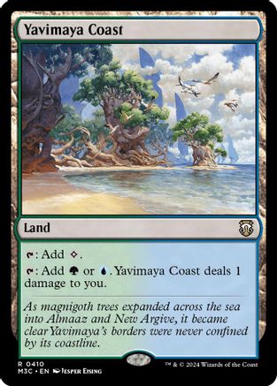 Yavimaya Coast (Ripple Foil) (M3C-410) - Commander: Modern Horizons 3 Foil