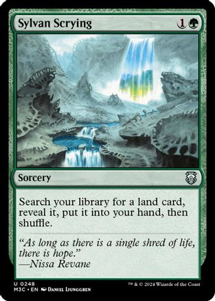 Sylvan Scrying (Ripple Foil) (M3C-248) - Commander: Modern Horizons 3 Foil