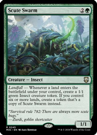 Scute Swarm (Ripple Foil) (M3C-245) - Commander: Modern Horizons 3 Foil