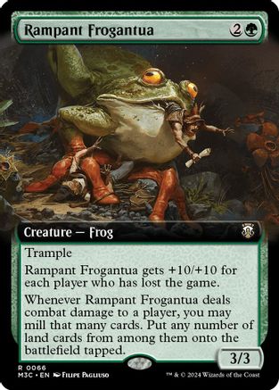 Rampant Frogantua (Extended Art) (Ripple Foil) (M3C-066) - Commander: Modern Horizons 3 Foil
