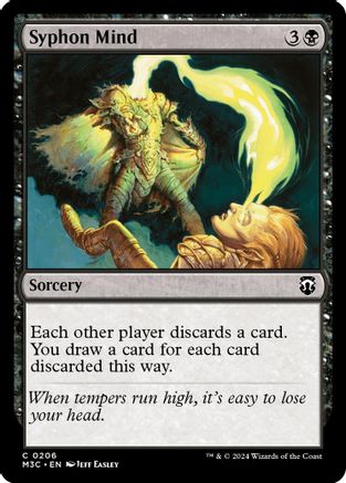 Syphon Mind (Ripple Foil) (M3C-206) - Commander: Modern Horizons 3 Foil