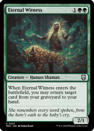 Eternal Witness (Ripple Foil) (M3C-227) - Commander: Modern Horizons 3 Foil