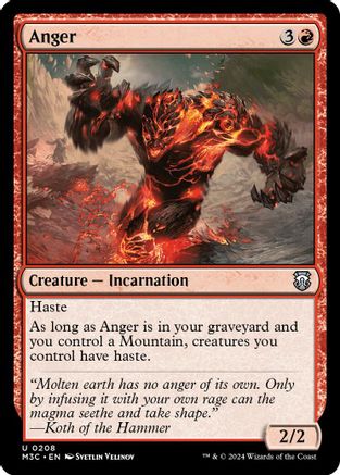 Anger (Ripple Foil) (M3C-208) - Commander: Modern Horizons 3 Foil