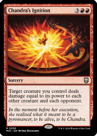 Chandra's Ignition (Ripple Foil) (M3C-209) - Commander: Modern Horizons 3 Foil