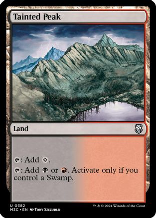 Tainted Peak (Ripple Foil) (M3C-382) - Commander: Modern Horizons 3 Foil