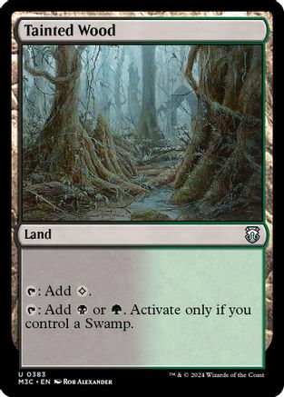Tainted Wood (Ripple Foil) (M3C-383) - Commander: Modern Horizons 3 Foil