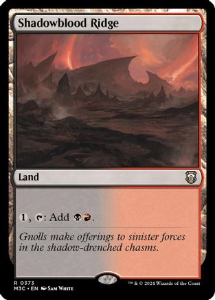 Shadowblood Ridge (Ripple Foil) (M3C-373) - Commander: Modern Horizons 3 Foil