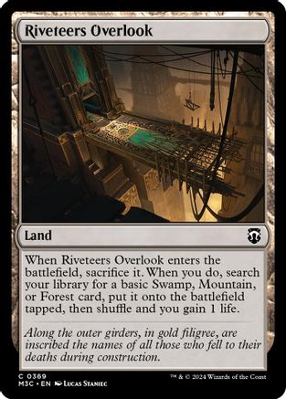 Riveteers Overlook (Ripple Foil) (M3C-369) - Commander: Modern Horizons 3 Foil