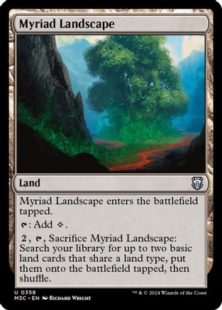 Myriad Landscape (Ripple Foil) (M3C-358) - Commander: Modern Horizons 3 Foil