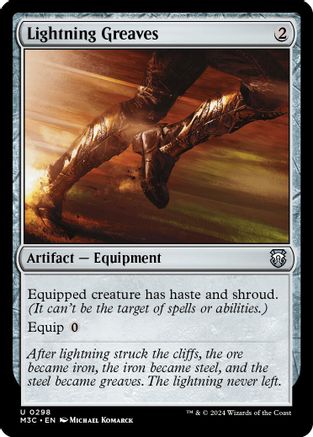 Lightning Greaves (Ripple Foil) (M3C-298) - Commander: Modern Horizons 3 Foil