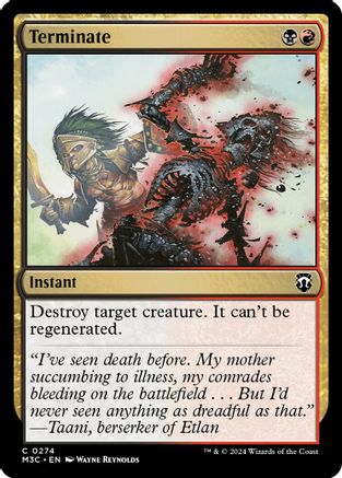 Terminate (Ripple Foil) (M3C-274) - Commander: Modern Horizons 3 Foil