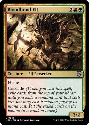Bloodbraid Elf (Ripple Foil) (M3C-256) - Commander: Modern Horizons 3 Foil