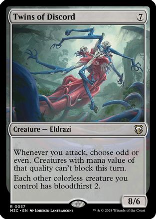 Twins of Discord (Ripple Foil) (M3C-037) - Commander: Modern Horizons 3 Foil