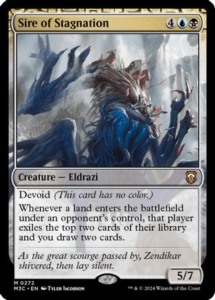 Sire of Stagnation (Ripple Foil) (M3C-272) - Commander: Modern Horizons 3 Foil