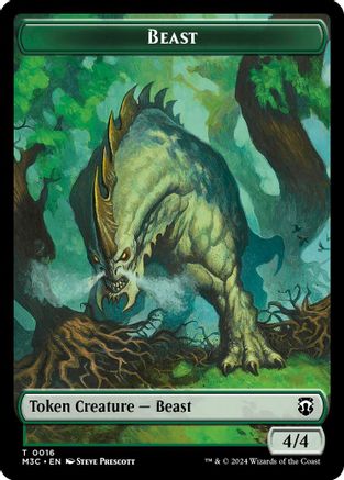 Beast (0016) // Copy Double-Sided Token (M3C-16 // 1) - Commander: Modern Horizons 3