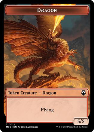Dragon // Shapeshifter (0008) Double-Sided Token (M3C-12 // 8) - Commander: Modern Horizons 3