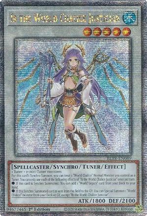 Ib the World Chalice Justiciar (Quarter Century Secret Rare) [BLTR-EN089] Quarter Century Secret Rare