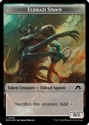 Eldrazi Spawn (Ripple Foil) // Eldrazi Scion Double-Sided Token (M3C-38 // 3) - Commander: Modern Horizons 3 Foil