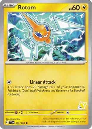 Rotom - Pikachu 14 69 - Battle Academy 2024