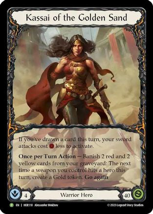 Kassai of the Golden Sand (Rainbow Foil) [HER110] (Promo)  Rainbow Foil