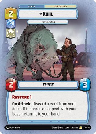 Kuiil - I Have Spoken (20/20) - Shadows of the Galaxy Weekly Play Promos Foil