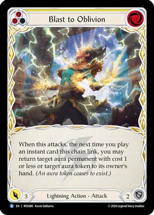 Blast to Oblivion (Yellow) [ROS080] (Rosetta)  Rainbow Foil