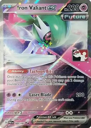 Iron Valiant ex 89 - Prize Pack Series Cards Holofoil
