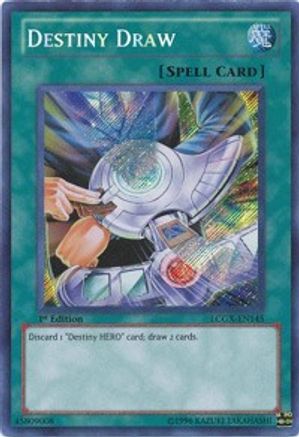 Destiny Draw [LCGX-EN145] Secret Rare
