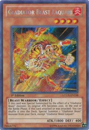 Gladiator Beast Laquari [LCGX-EN238] Secret Rare
