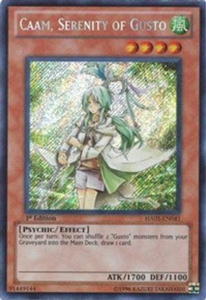 Caam, Serenity of Gusto [HA05-EN041] Secret Rare