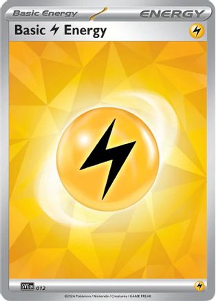 Basic Lightning Energy 12 - SV07 Stellar Crown Holofoil