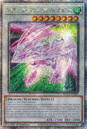 Accel Synchro Stardust Dragon [MP24-EN030] Quarter Century Secret Rare