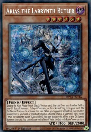 Arias the Labrynth Butler [MP24-EN116] Prismatic Secret Rare