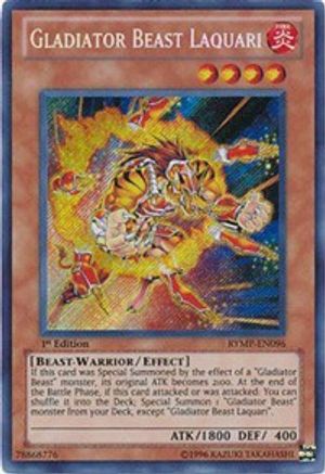 Gladiator Beast Laquari [RYMP-EN096] Secret Rare