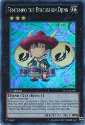 Temtempo the Percussion Djinn [YS12-EN041] Super Rare
