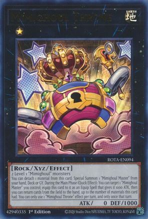 Mimighoul Throne (ROTA-EN094) - Rage of the Abyss 1st Edition