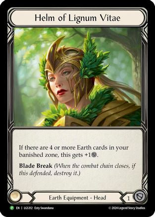 Helm of Lignum Vitae - LGS312 (LGS312) - Flesh and Blood: Promo Cards Rainbow Foil