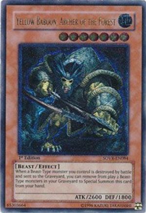 Yellow Baboon, Archer of the Forest [SOVR-EN084] Ultimate Rare
