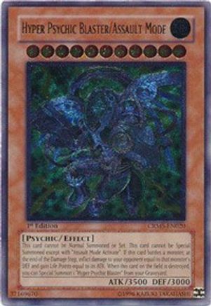 Hyper Psychic Blaster/Assault Mode [CRMS-EN020] Ultimate Rare