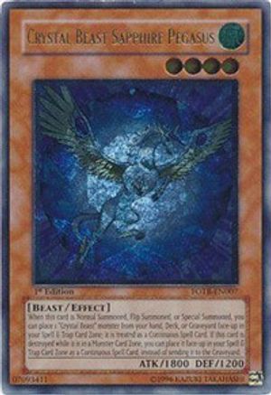Crystal Beast Sapphire Pegasus [FOTB-EN007] Ultimate Rare