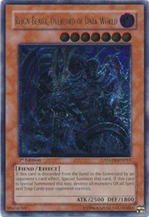 Reign-Beaux, Overlord of Dark World [STON-EN017] Ultimate Rare