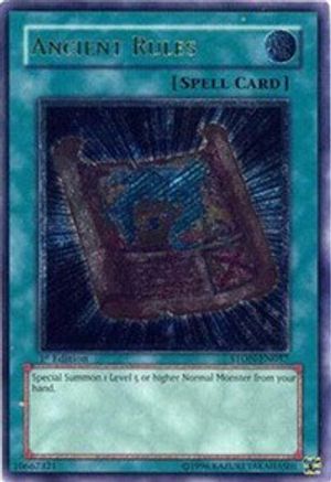 Ancient Rules [STON-EN037] Ultimate Rare