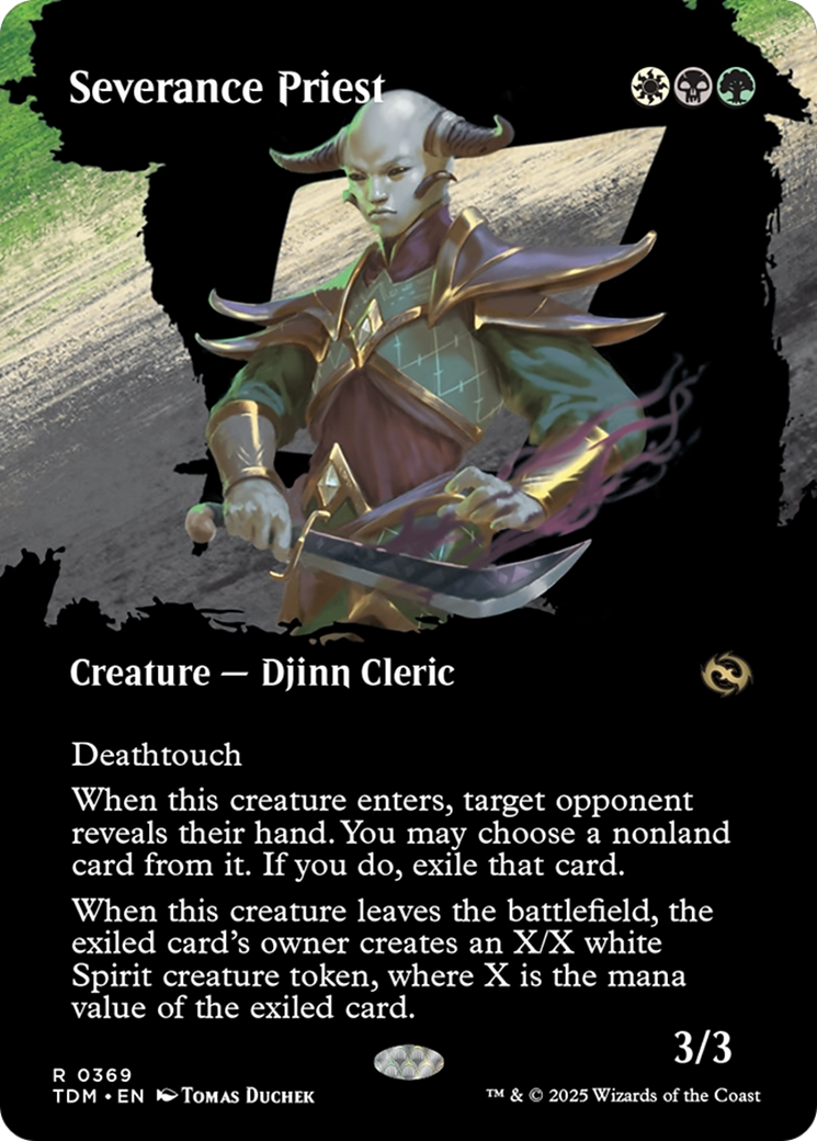 Severance Priest (Borderless) (TDM-369) - Tarkir: Dragonstorm Foil